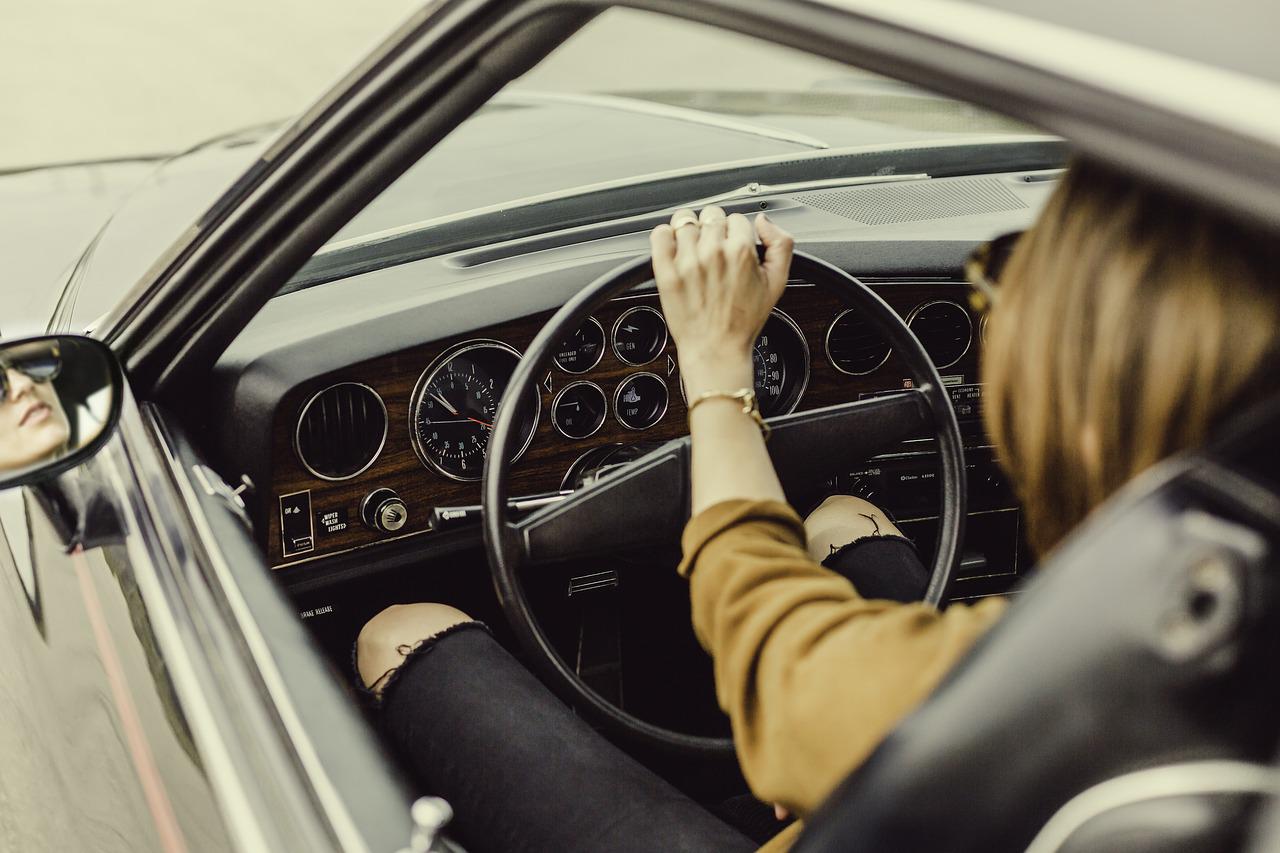 woman driving